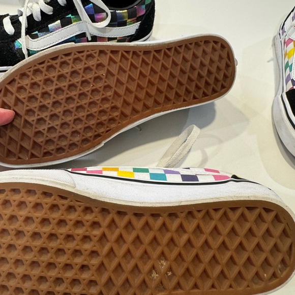 Vans Checkered Sneakers—2 pairs! Worn Once! - Picture 5 of 5